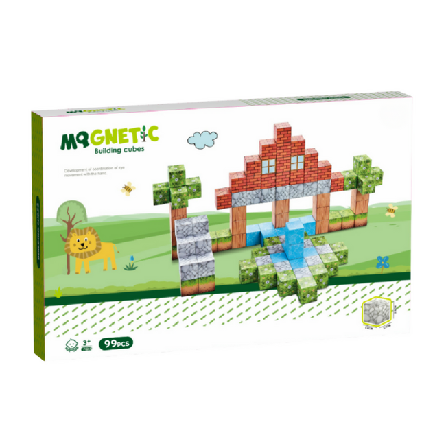 Cuburi magnetice - in natura 99 piese (2 cm)