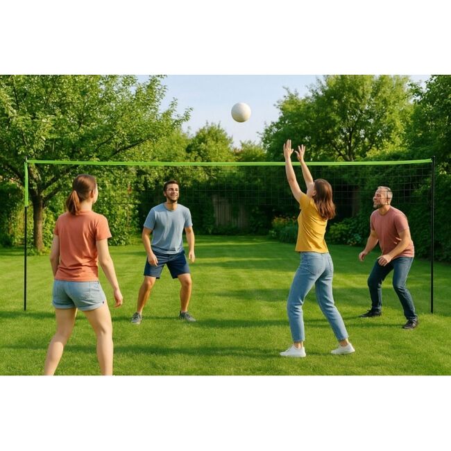 Fileu portabil pentru volei cu cadru, 600 x 242 cm, multigarden vs-5.7x2.3 edeedivs-5.7x2.3