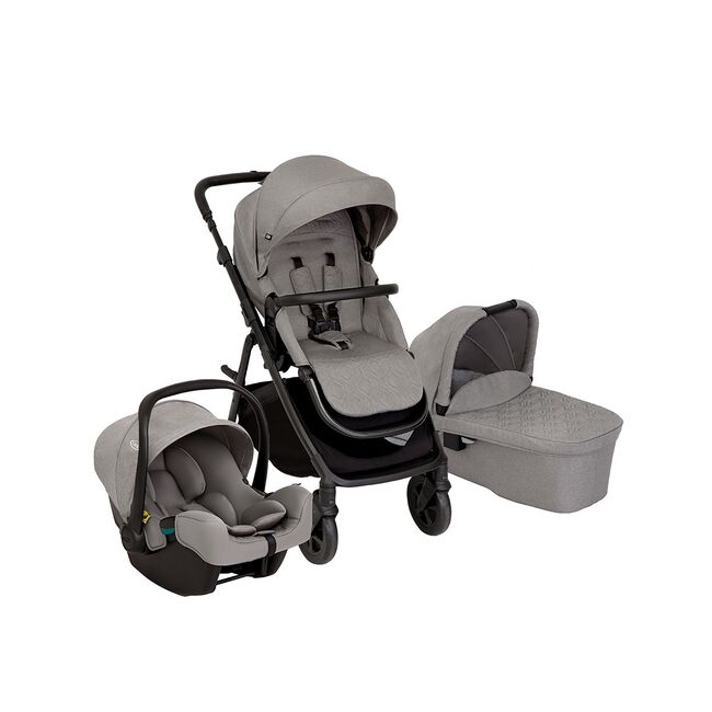 Graco - carucior pentru copii multifunctional 3 in 1 near2me dlx ash (carucior near2me dlx + landou near2me dlx + scoica snuglite) bbbgt1910aaash000