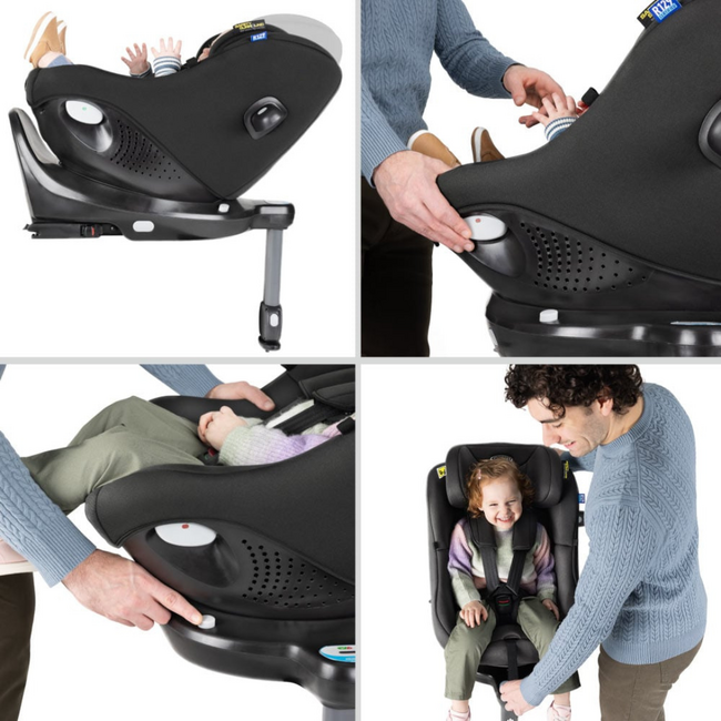 Graco - scaun auto turn2me 360° dlx midnight, 40-105 cm, certificata r129 si testat adac bbbgc2302aamdn000