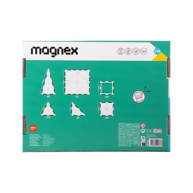Joc de construit Magnex, 60 piese, APLI, 6 ani+ SOLAPL20137