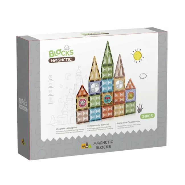 Joc magnetic  diamond - 31 piese (7.5 cm)