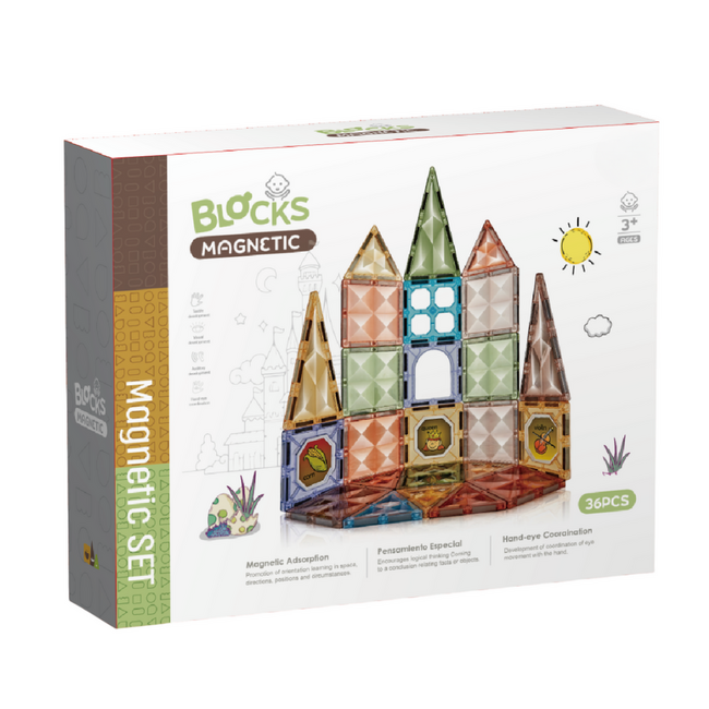 Joc magnetic  diamond - 36 piese (7.5 cm)