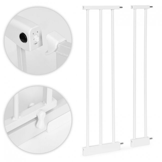 Poarta de siguranta 74-105 cm ecotoys sg-012-w - alb edeedisg-012-w