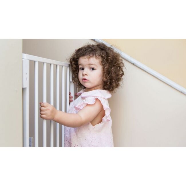 Poarta de siguranta 74-105 cm ecotoys sg-012-w - alb edeedisg-012-w