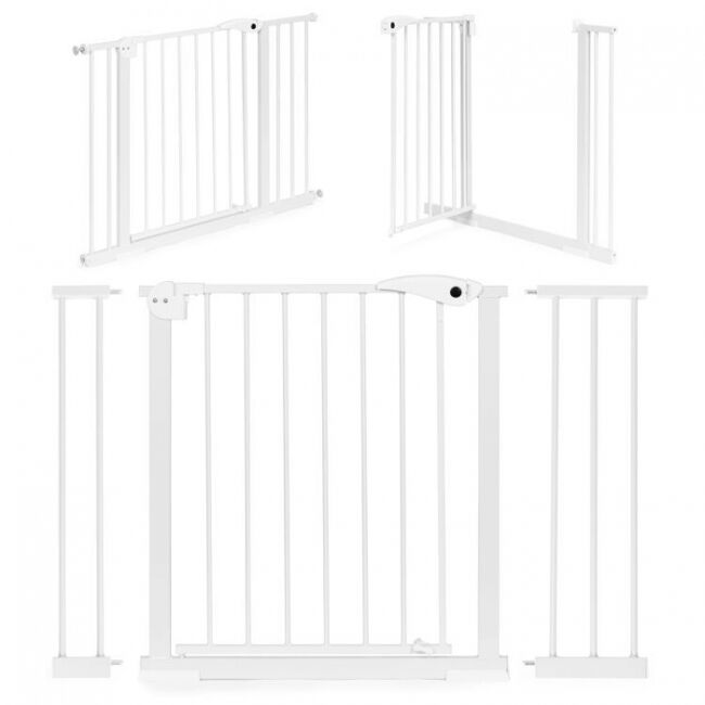 Poarta de siguranta 74-105 cm ecotoys sg-012-w - alb edeedisg-012-w