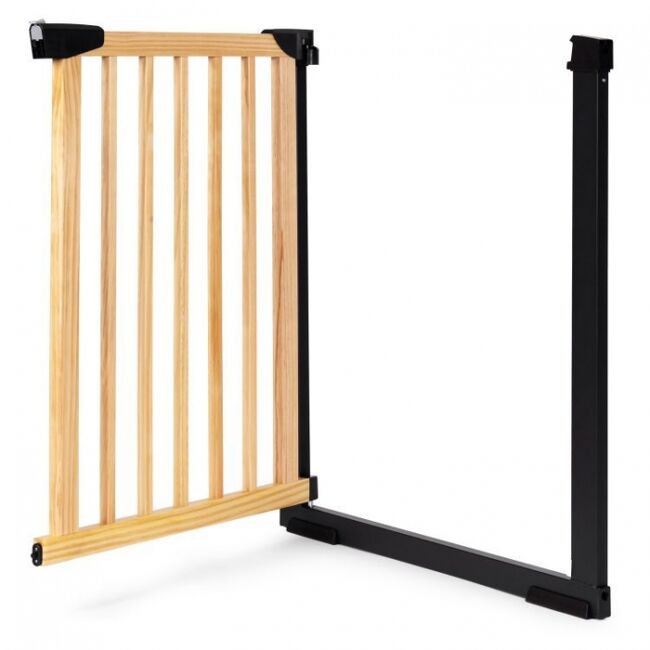 Poarta de siguranta 74-80 cm ecotoys sf-011a-bc - lemn metal edeedisf-011a-bc