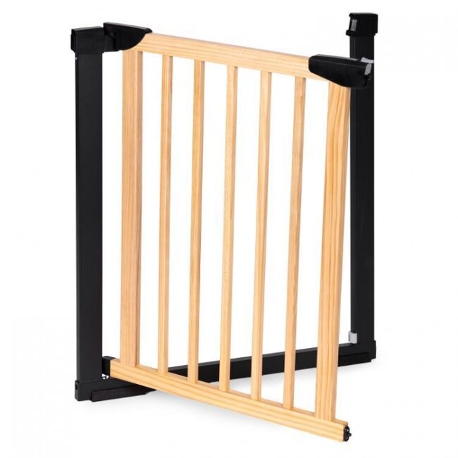 Poarta de siguranta 74-80 cm ecotoys sf-011a-bc - lemn metal edeedisf-011a-bc