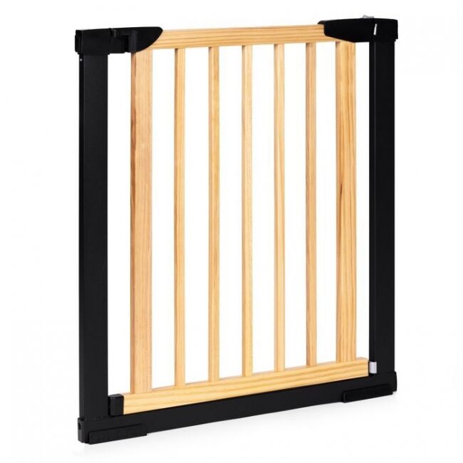 Poarta de siguranta 74-80 cm ecotoys sf-011a-bc - lemn metal edeedisf-011a-bc