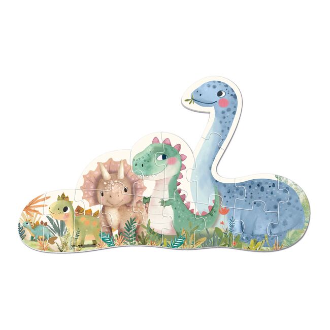 Primul meu puzzle progresiv APLI dinozauri, 15 piese mari SOLAPL20123