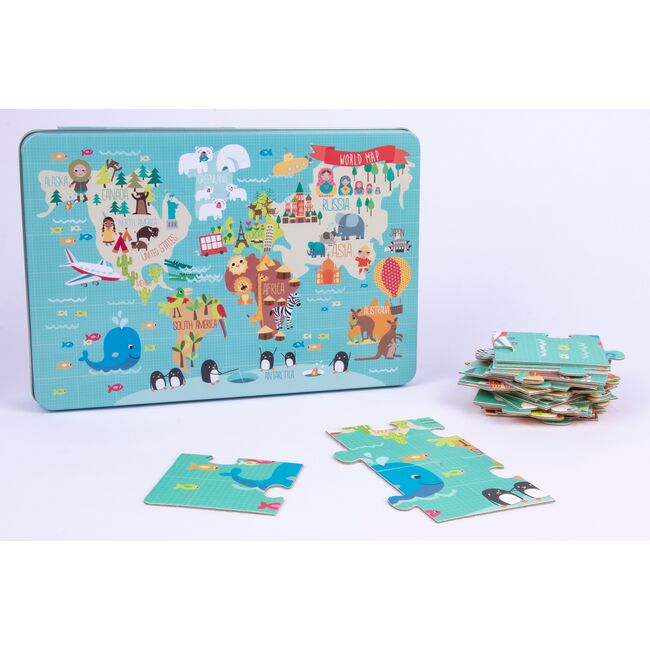Puzzle APLI harta lumii, 24 piese SOLAPL14550