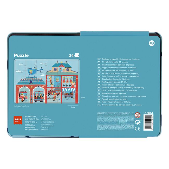 Puzzle APLI statie de pompieri, 24 piese SOLAPL19014