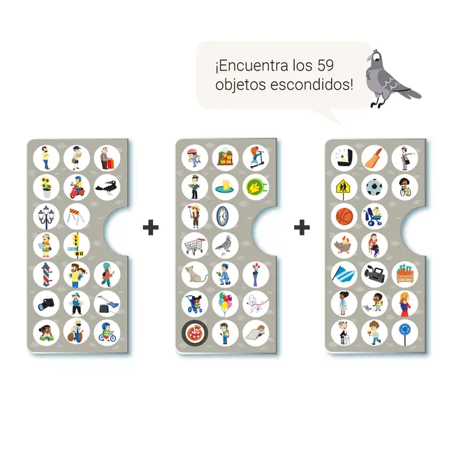Puzzle de observare cu tematica urbana APLI, 104 piese SOLAPL18820