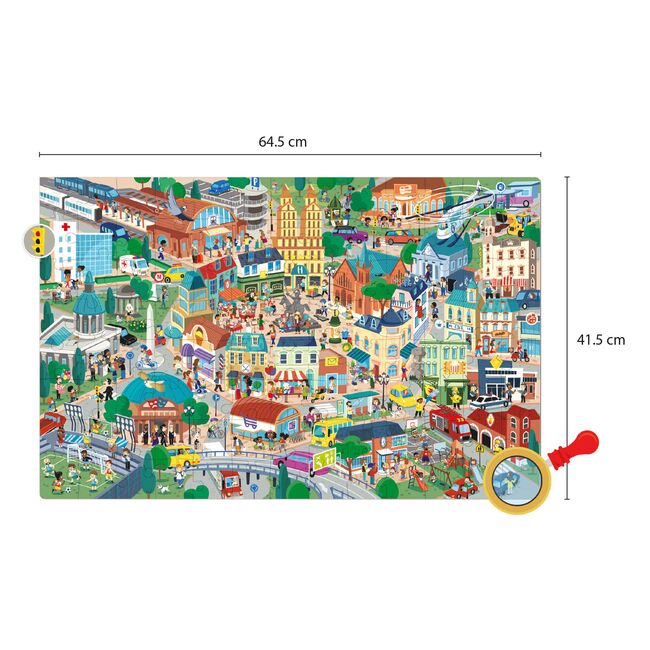 Puzzle de observare cu tematica urbana APLI, 104 piese SOLAPL18820