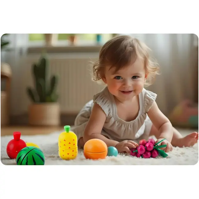 Set de legume din lemn cu velcro, 18 elemente, ricokids rk-872 edeedi787200