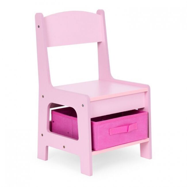 Set de masa cu doua scaune pentru copii ecotoys zkc-1b - roz edeedizkc-1b