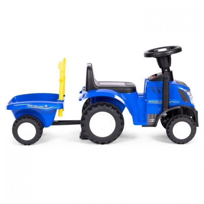 Tractor de impins new holland cu remorca pentru copii 658t - albastru edeedi658tblue