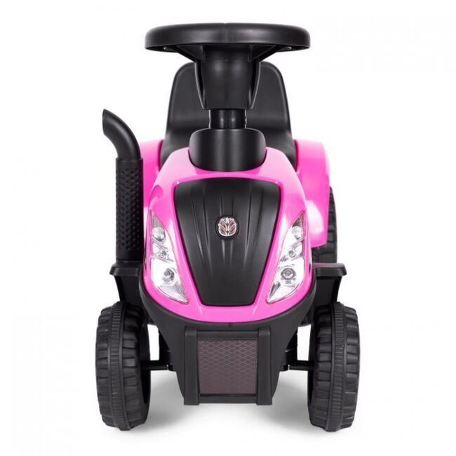 Tractor de impins new holland cu remorca pentru copii 658t - roz edeedi658tpink