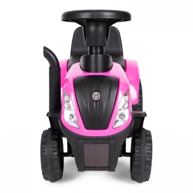 Tractor de impins new holland cu remorca pentru copii 658t - roz edeedi658tpink