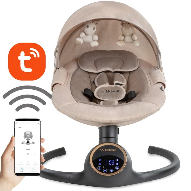 Balansoar Leagan Electric 2 In 1, Bluetooth,  Reve Bej Auriu Pjbbuelrev01a4