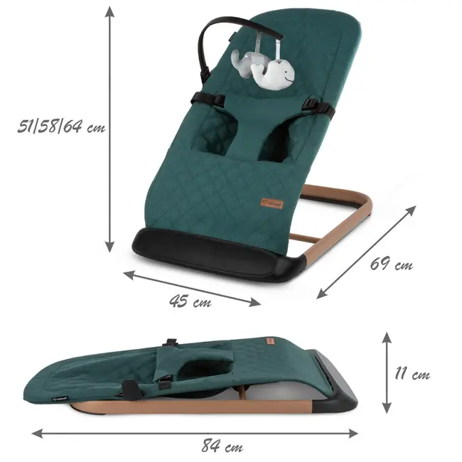 Balansoar Pentru Copii Kidwell Laro Full - Green Wooden Pjblebular01a6