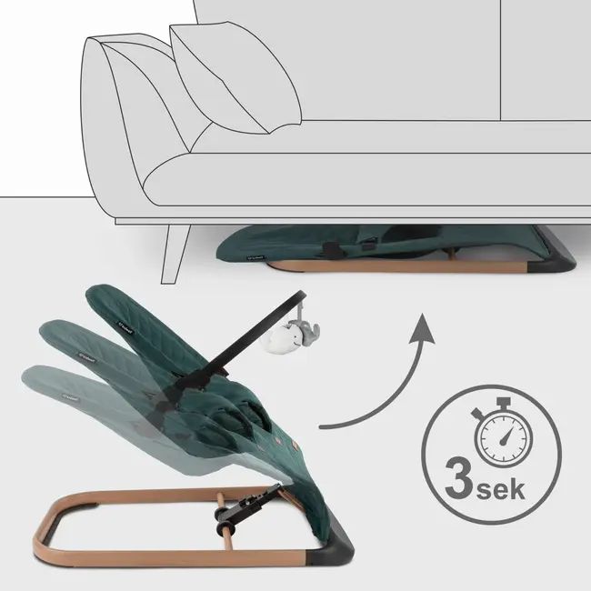 Balansoar Pentru Copii Kidwell Laro Full - Green Wooden Pjblebular01a6