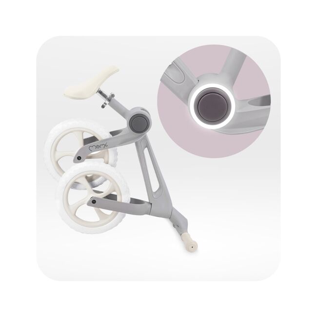 Bicicleta fara pedale, pliabila, Momi Noru - Grey KRTROBI00081