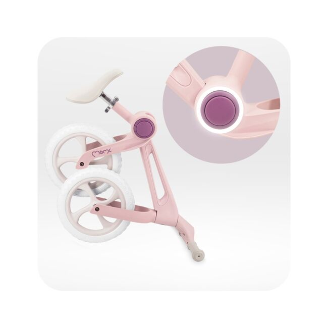 Bicicleta fara pedale, pliabila, Momi Noru - Pink KRTROBI00082