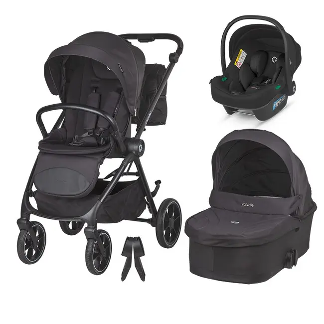 Carucior modular 2in1 coccolle serry jet black+ scoica auto isize coccolle knox black smb325065460325080360