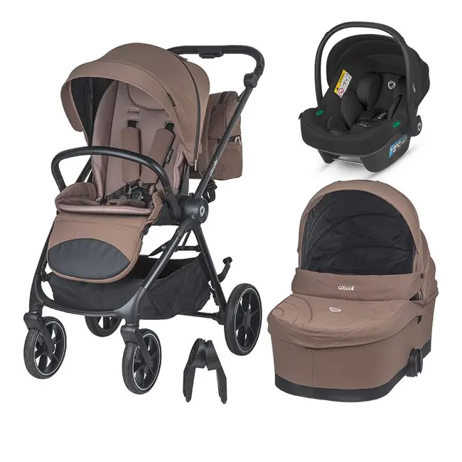 Carucior modular 2in1 coccolle serry light taupe+ scoica auto isize coccolle knox black smb325065444325080360