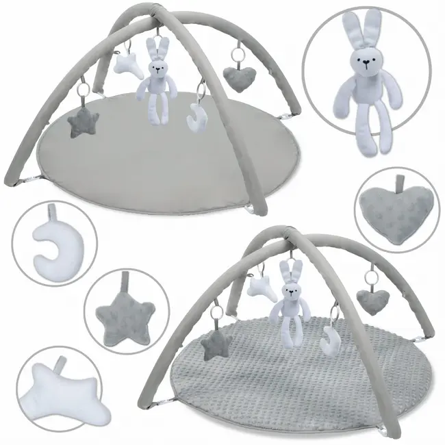 Covoras De Joaca Fata-verso Kidwell Grace Bunny Cu Arcada Interactiva, 5 Jucarii Si Cutie Muzicala In Forma De Iepuras Pjbmaedgrb01a1