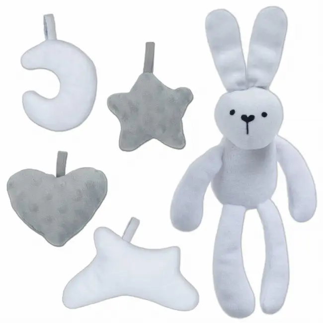 Covoras De Joaca Fata-verso Kidwell Grace Bunny Cu Arcada Interactiva, 5 Jucarii Si Cutie Muzicala In Forma De Iepuras Pjbmaedgrb01a1