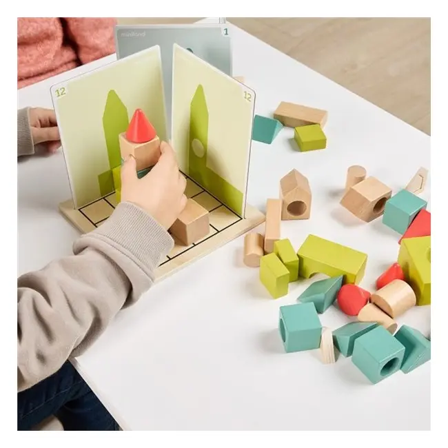 Joc cu provocari de logica si orientare spatiala, forme 3d si umbre, de la 5 ani - okeml46000