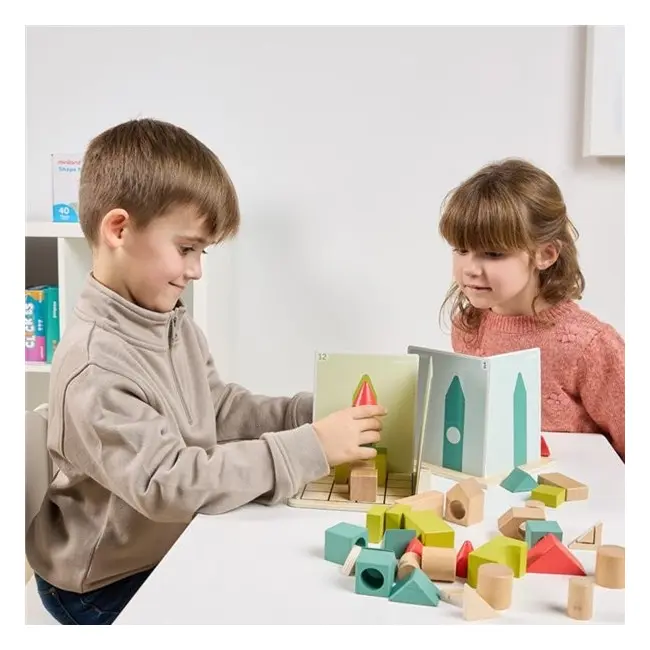 Joc cu provocari de logica si orientare spatiala, forme 3d si umbre, de la 5 ani - okeml46000