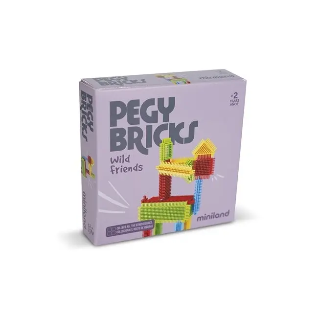 Joc educativ de constructii de la 2 ani, animale salbatice - okeml46062