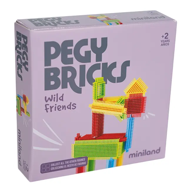 Joc educativ de constructii de la 2 ani, animale salbatice - okeml46062