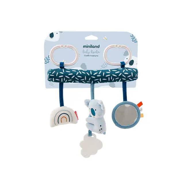 Jucarie bebe pentru leagan si carucior, cu sunete si oglinda, ursulet koala - okeml97383