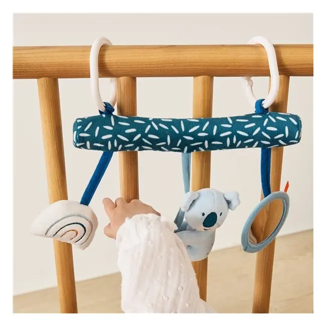 Jucarie bebe pentru leagan si carucior, cu sunete si oglinda, ursulet koala - okeml97383