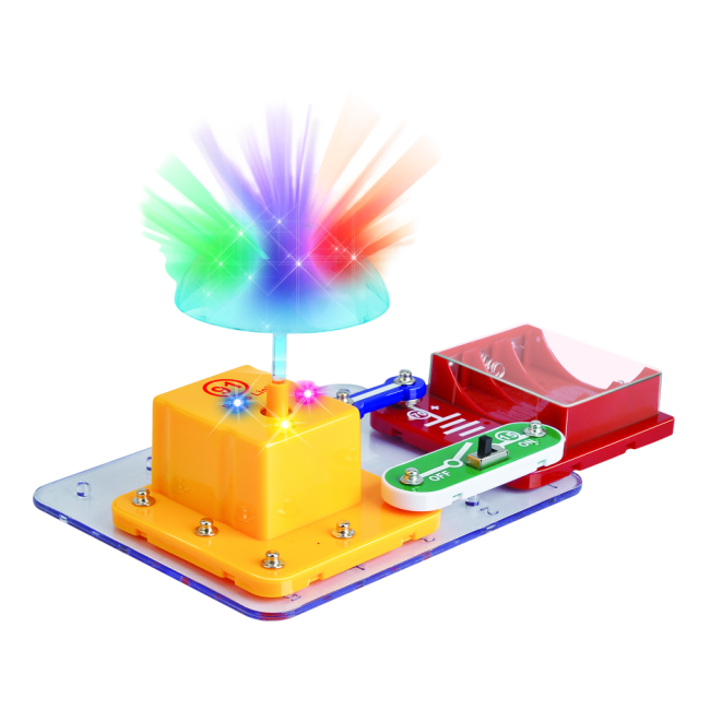 Kit experimente stem electrofun, construieste o lampa disco, de la 8 ani - okeml46103