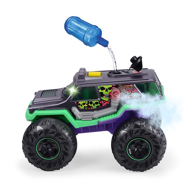 Masina Dickie Toys Rowdy Rocker 25 cm verde cu lumini si sunete HUBS203764025