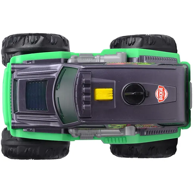 Masina Dickie Toys Rowdy Rocker 25 cm verde cu lumini si sunete HUBS203764025