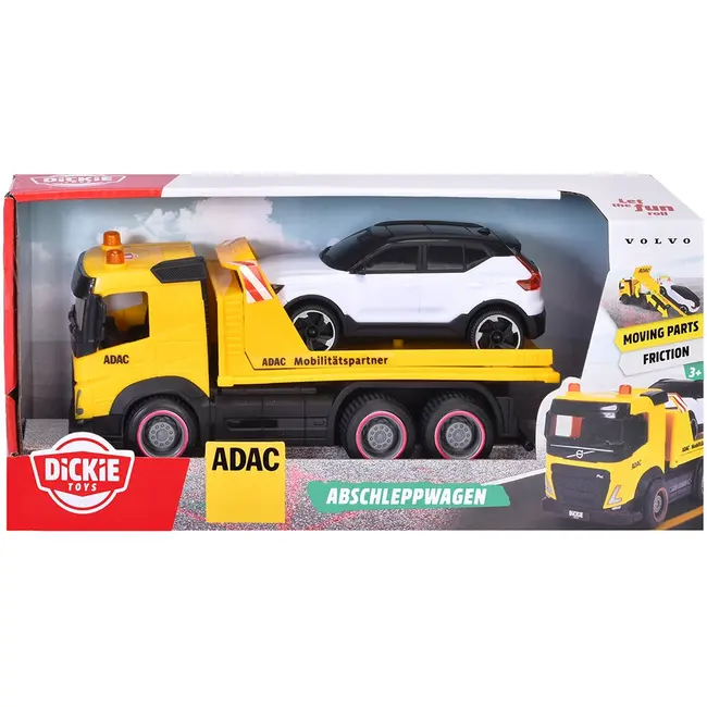 Masina de tractare Dickie Toys ADAC Tow Truck 22 cm galben HUBS203744020