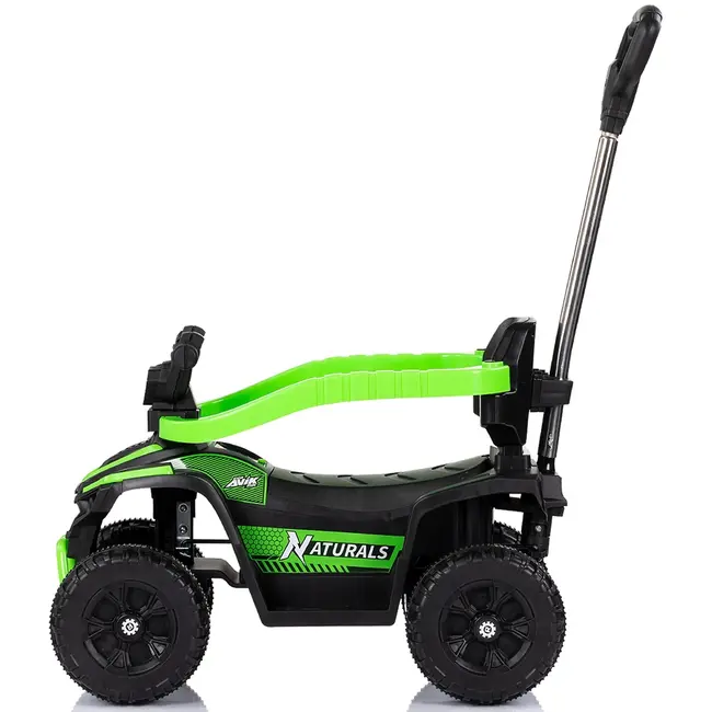 Masinuta de impins Chipolino ATV cu maner green HUBROCATVH02503GR
