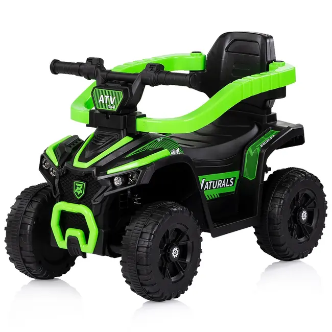 Masinuta de impins Chipolino ATV cu maner green HUBROCATVH02503GR