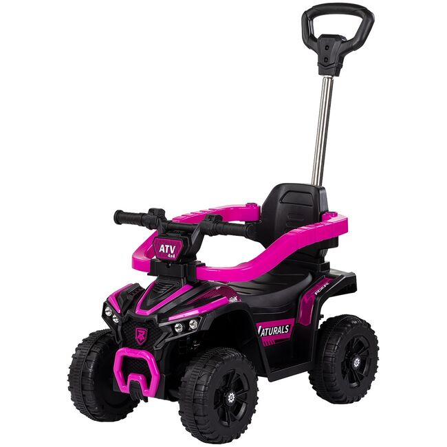 Masinuta de impins Chipolino ATV cu maner pink HUBROCATVH02505PI