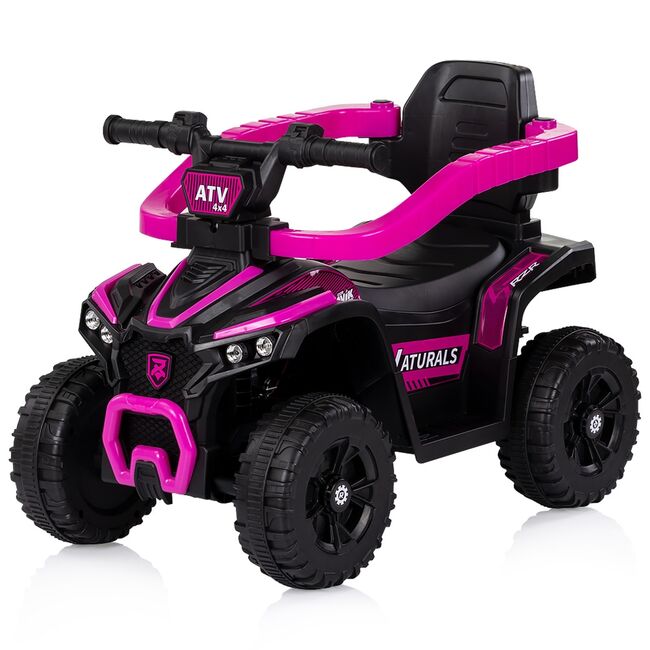 Masinuta de impins Chipolino ATV cu maner pink HUBROCATVH02505PI