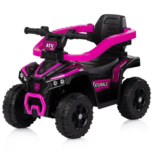 Masinuta de impins Chipolino ATV cu maner pink HUBROCATVH02505PI