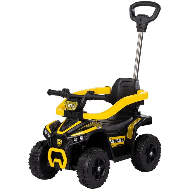 Masinuta de impins Chipolino ATV cu maner yellow HUBROCATVH02502YE