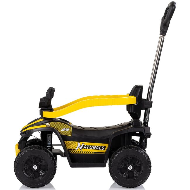 Masinuta de impins Chipolino ATV cu maner yellow HUBROCATVH02502YE