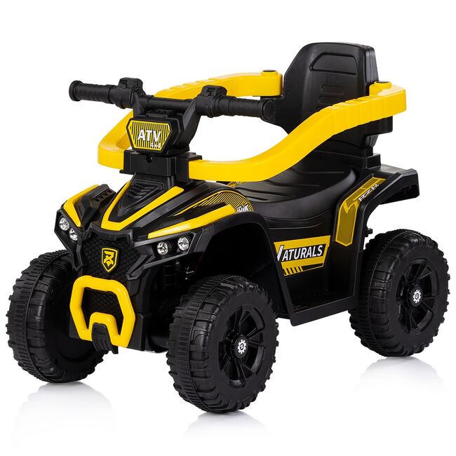 Masinuta de impins Chipolino ATV cu maner yellow HUBROCATVH02502YE
